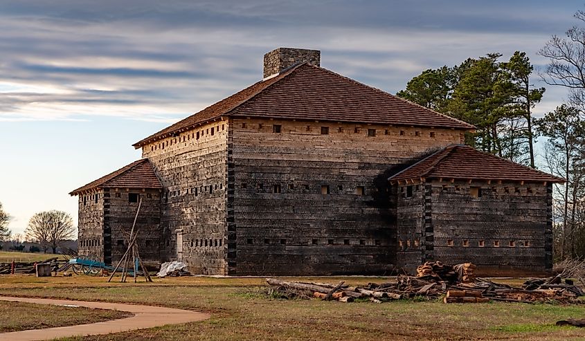 Fort Dobbs, located in Statesville, North Carolina.