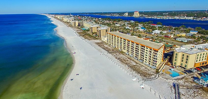 Aerial view of Panama City, Florida