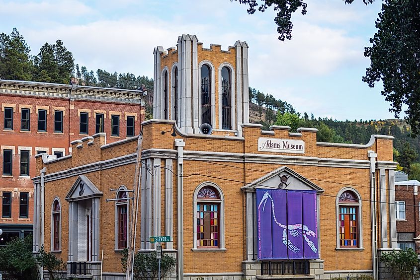 The historic Adams Museum in downtown Deadwood, South Dakota