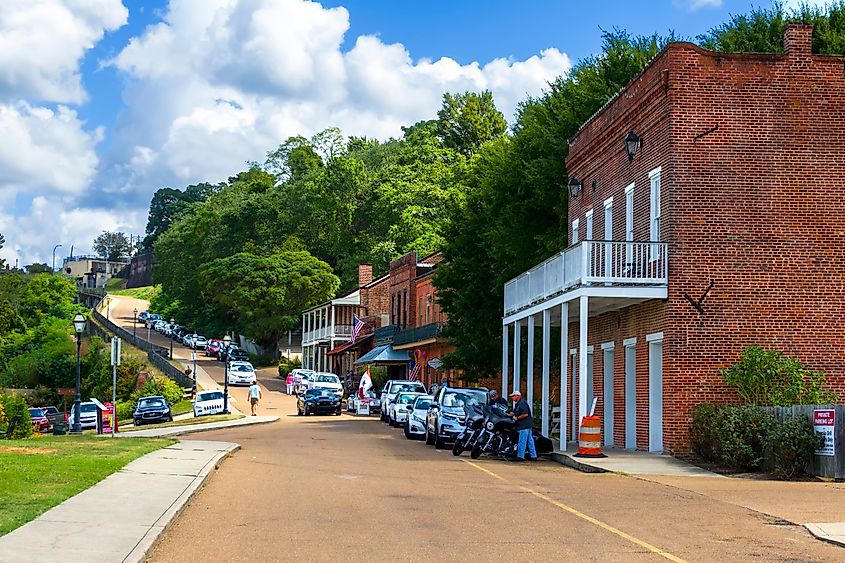 The town of Natchez, Mississippi.