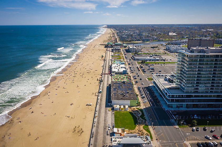 Aerial view of Asbury Park, New Jersey