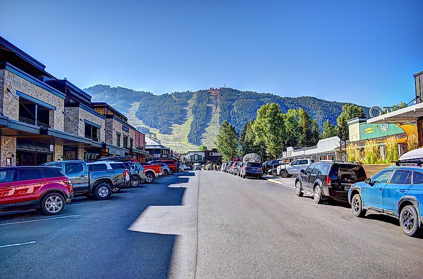 Downtown Jackson Wyoming.
