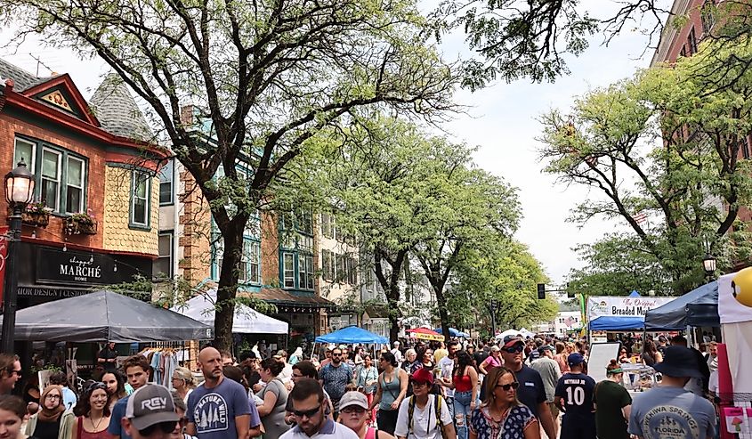 A mushroom festival in Kennett Square, Pennsylvania.