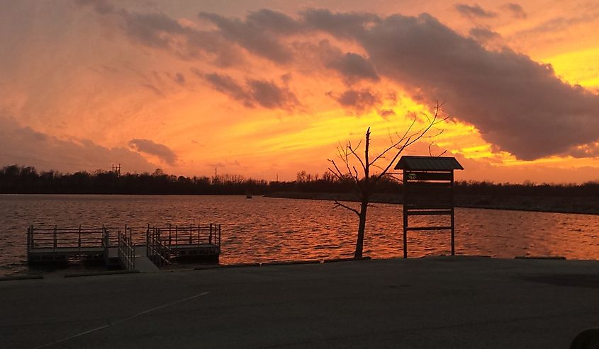 Pier in Elm Springs, Arkansas