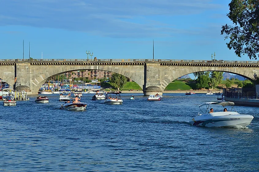 Tourists enjoying in Lake Havasu City, Arizona