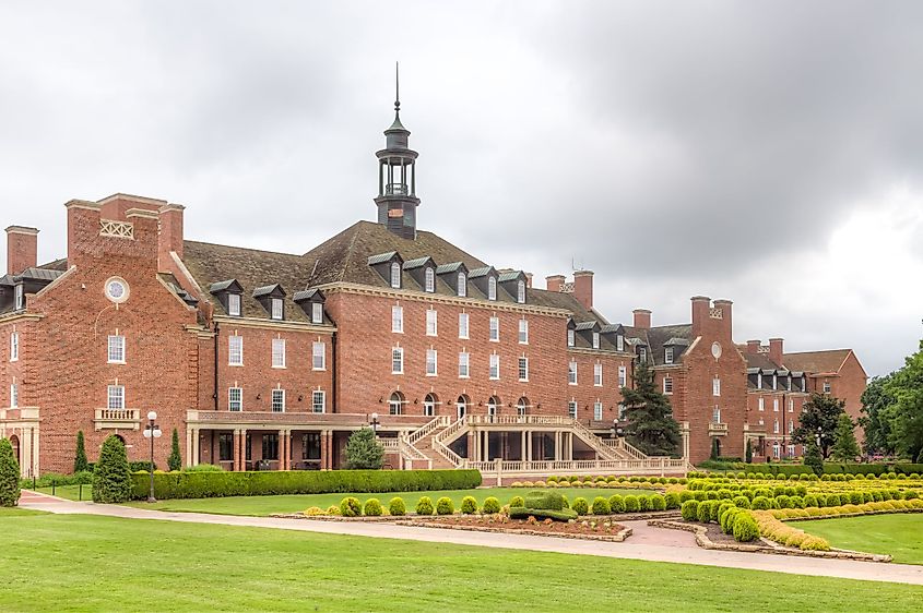 Student Union Building on the campus of the Oklahoma State University