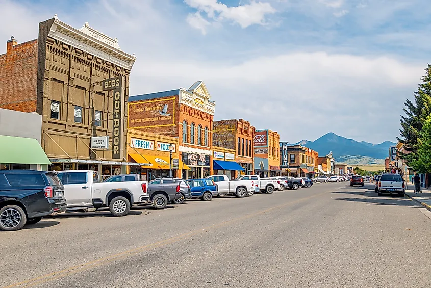 Downtown Livingston, Montana.