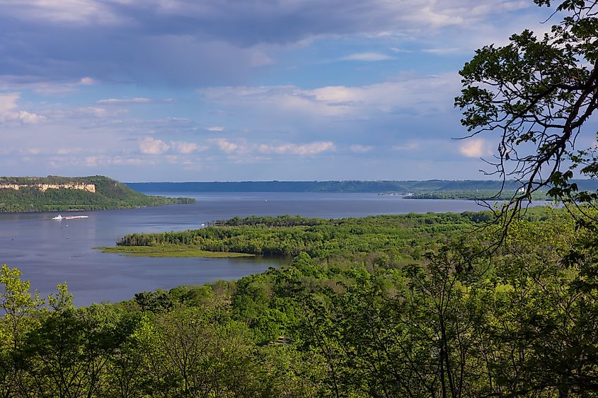 Mississippi River Lake Pepin In Spring