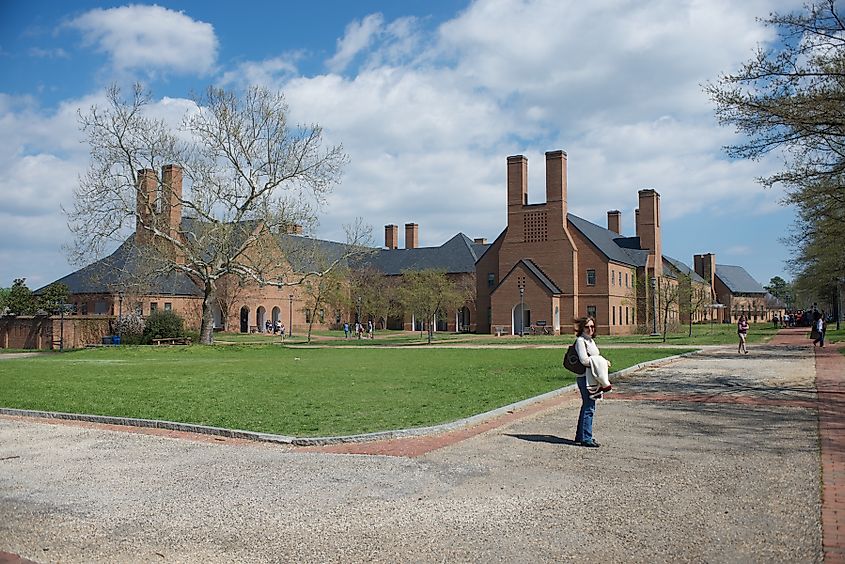 Goodpaster and Schafer Halls on the campus of St. Mary's College of Maryland. 