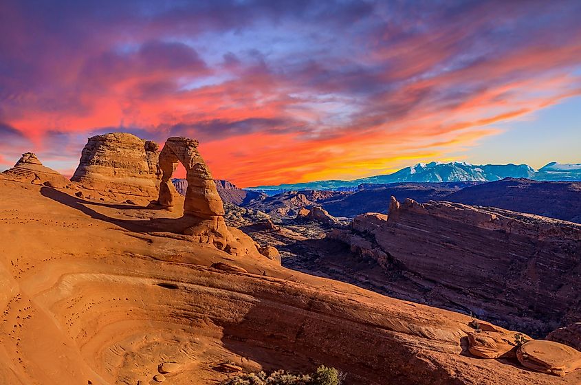 Beautiful Sunset Image taken at Arches National Park in Utah