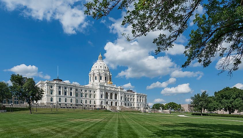 The Minnesota State Capitol in Saint Paul, Minnesota