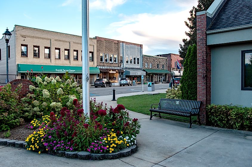 Franklin, North Carolina, USA. Editorial credit: JNix / Shutterstock.com