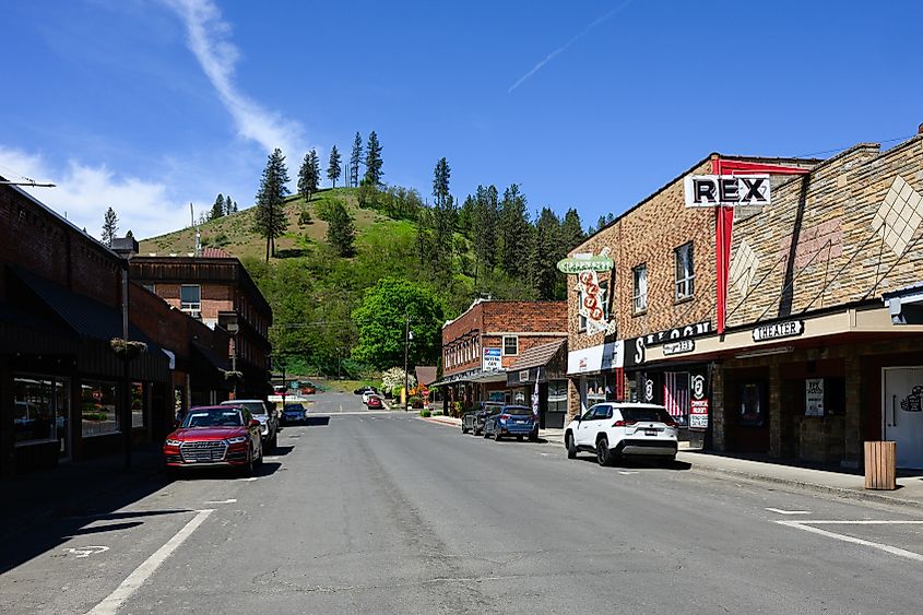 Rex Theater on Johnson Avenue in Orofino, Idaho.