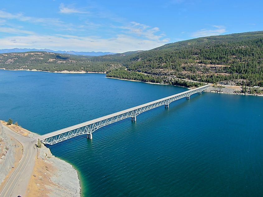 The Kootenai Bridge over Lake Koocanusa