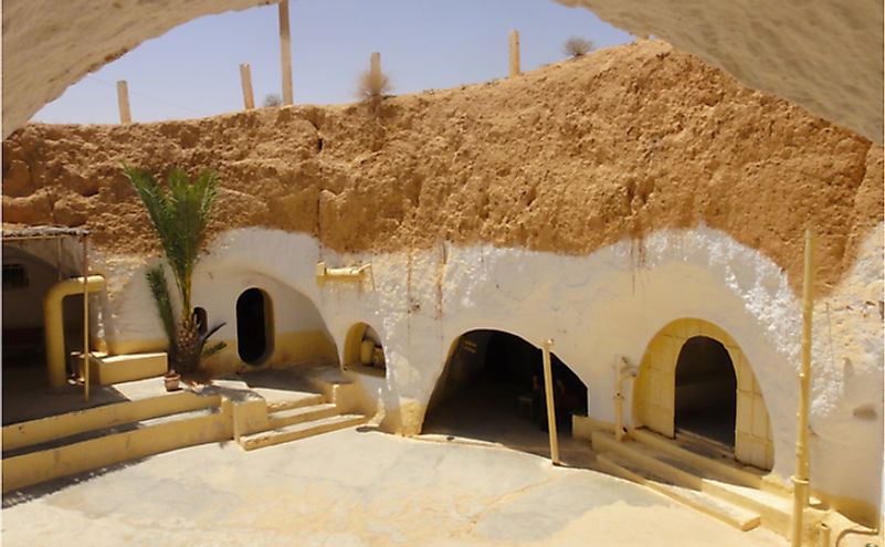 Underground Berber Caves In Sidi Driss, Matmata, Tunisia.