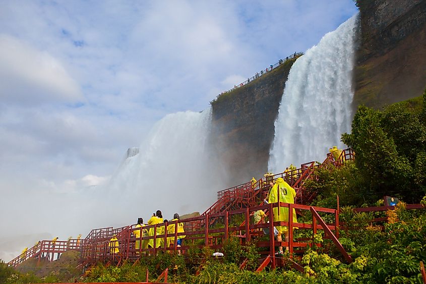 Cave of the Winds scenery in Niagara Falls, NY.