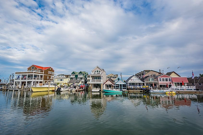 The waterfront in Cape May, New Jersey.