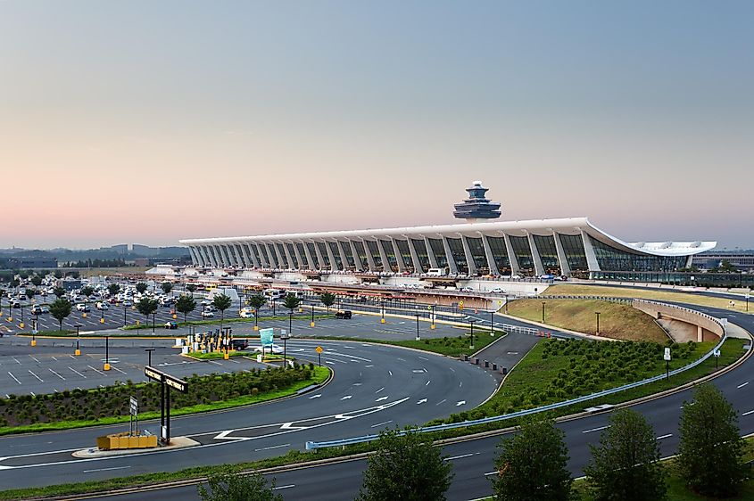 A view of the Washington Dulles International Airport near Washington DC