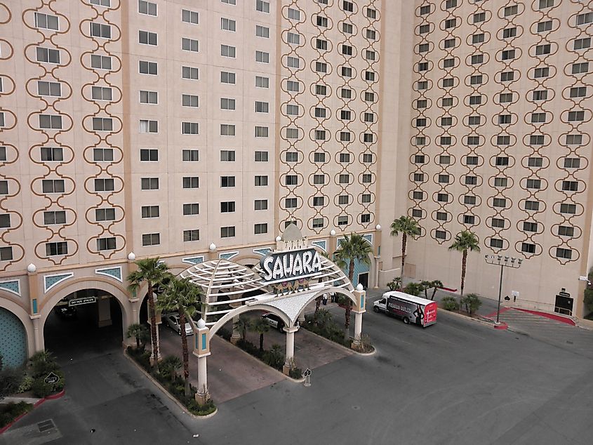 Parking Entrance to the Sahara Hotel, Nevada.