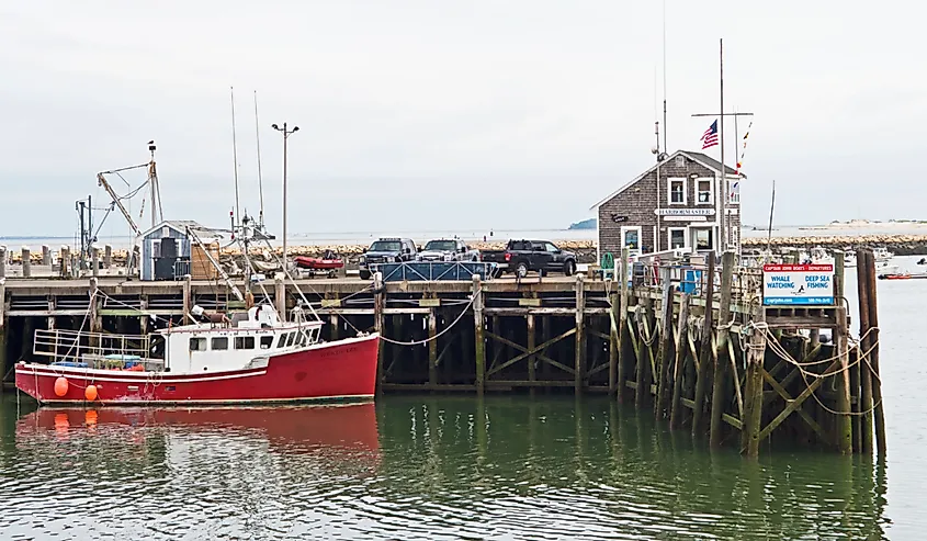 Town wharf in Plymouth
