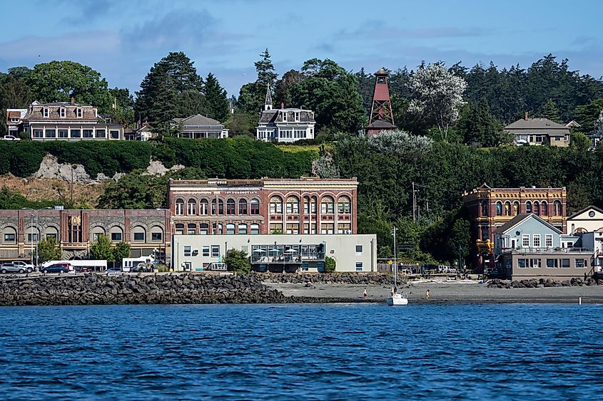 View of Port Townsend Washington from Puget Sound