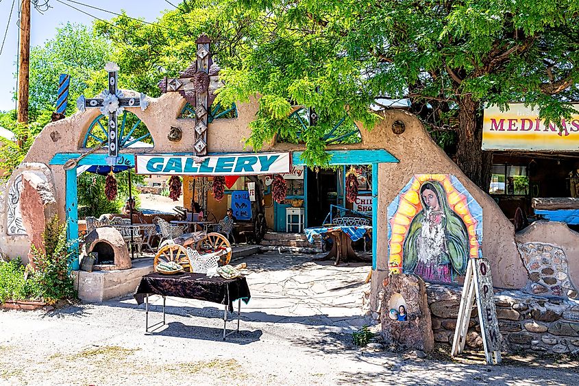 Souvenir shop in Chimayo, New Mexico. Image credit Andriy Blokhin via Shutterstock