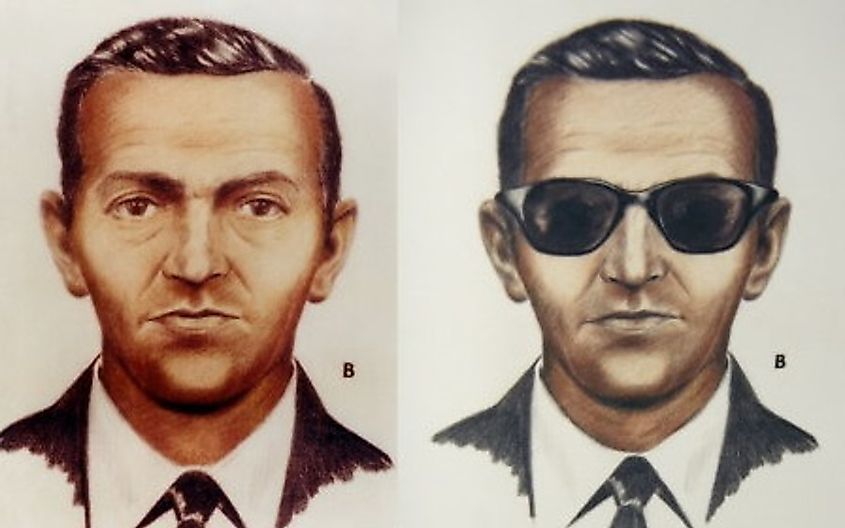 D. B. Cooper, revised Composite Sketch B - Winter 1972-1973