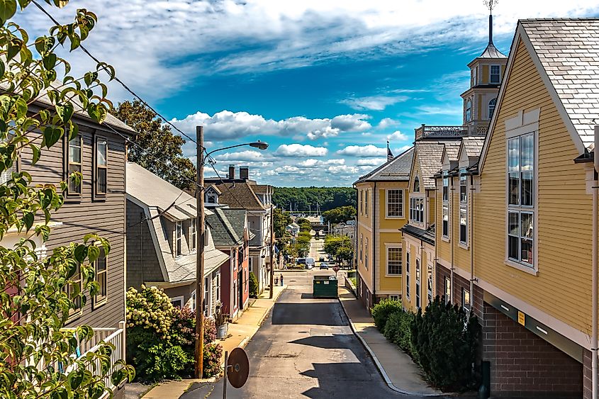 Street scenes in East Greenwich, Rhode Island.