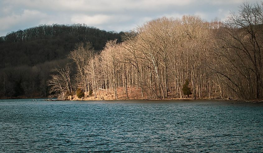 Landscape at Radnor Lake State Park, Nashville, Tennessee.