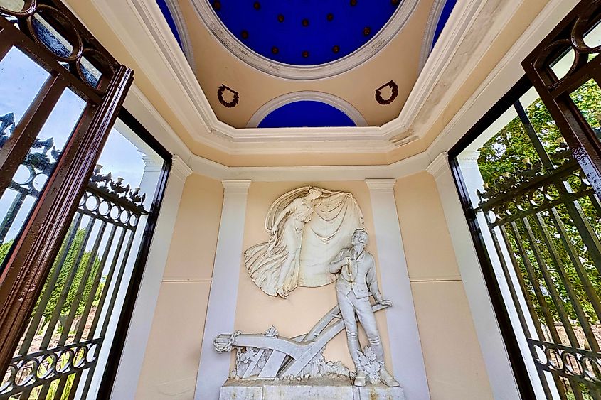 the Burns Mausoleum in St. Michael Image credit Bryan Dearsley