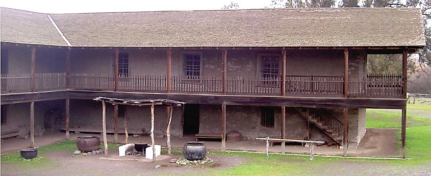 Petaluma Adobe north wing.