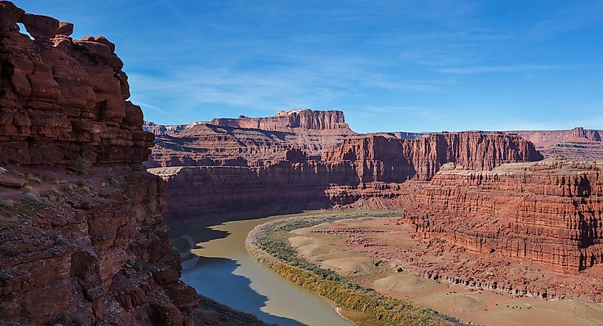 Canyon of the Colorado river in Utah.