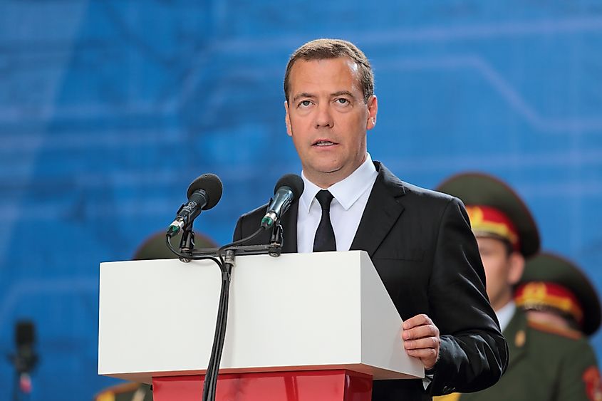 Dmitry Medvedev. Editorial credit: ID1974 / Shutterstock.com
