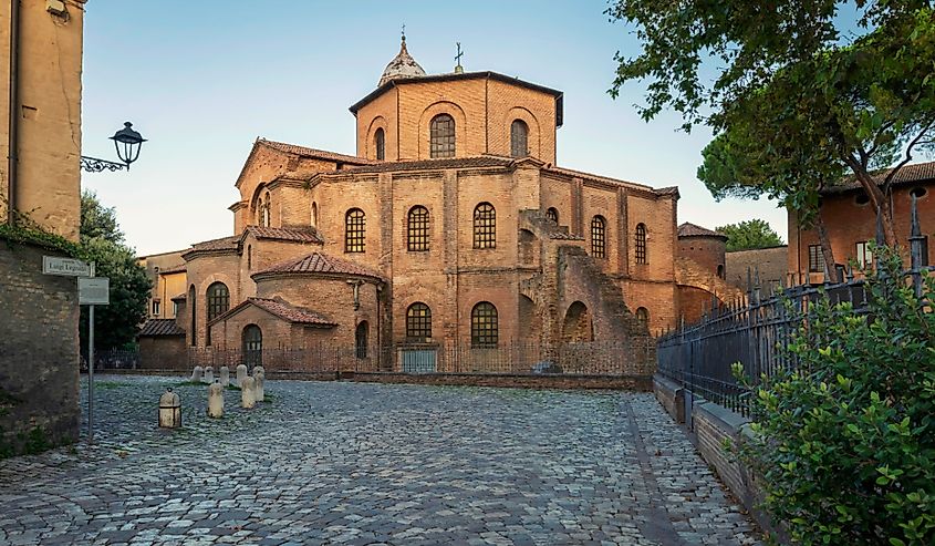 The Basilica of San Vitale, constructed a few decades after Roman control. 