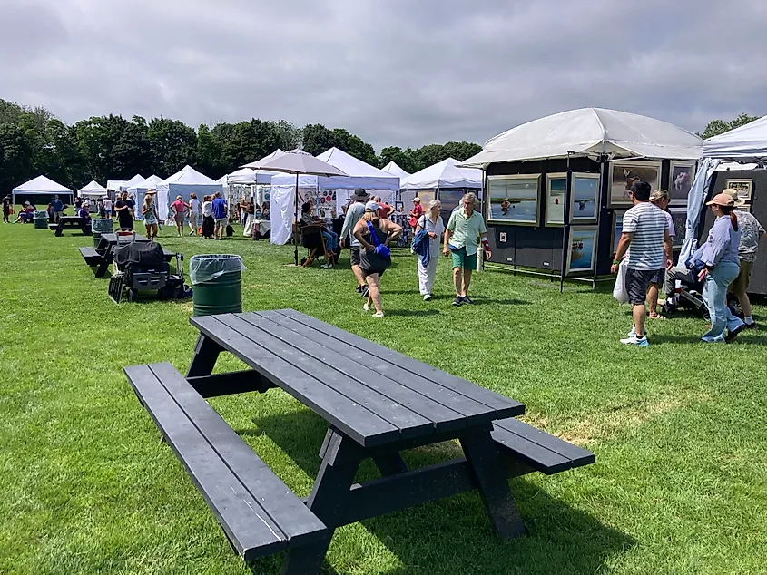 Annual Wickford Art Festival at Wilson Park in North Kingstown, Rhode Island.
