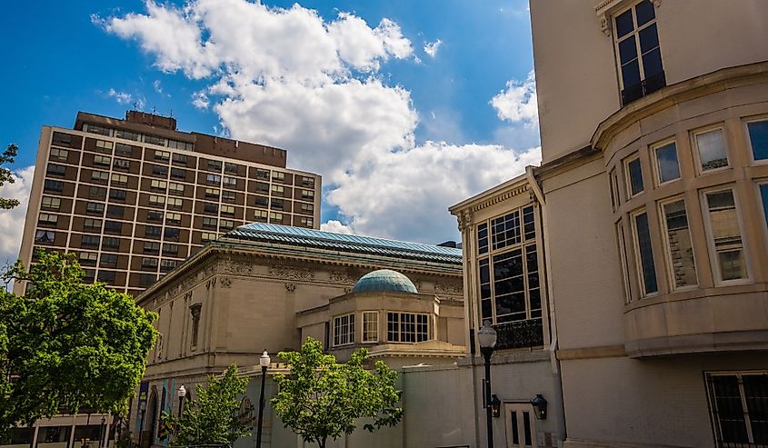 Exterior of the Walter's Art Museum in Baltimore, Maryland.
