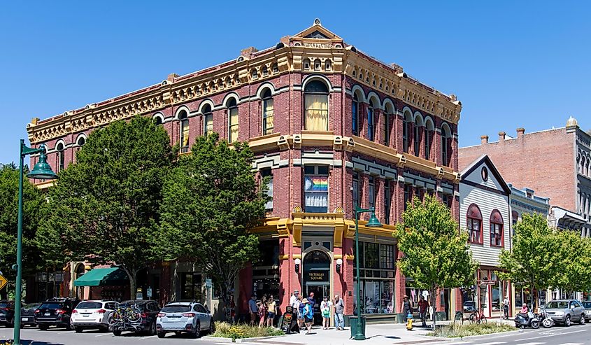 View of downtown Water Street in Port Townsend Historic District