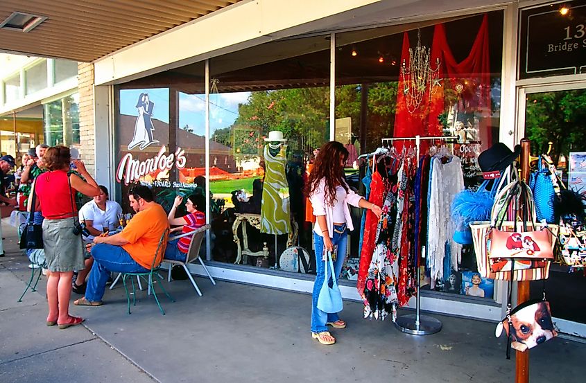 Breaux Bridge, Louisiana, USA, shopping at Monroe’s, June 12, 2004.