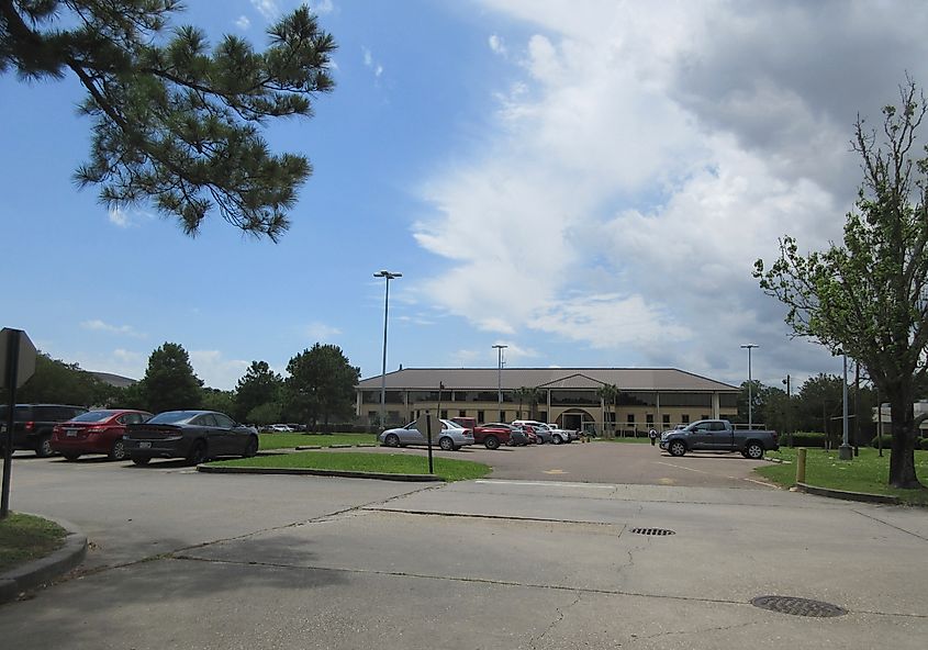 A community college campus in West Bank, New Orleans.