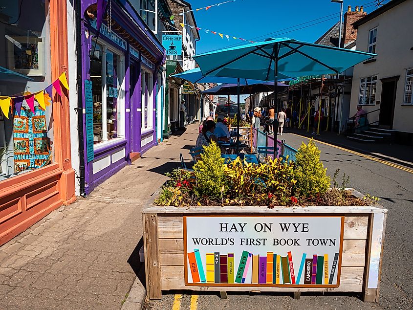 The "World's First Book Town" of Hay-on-Wye, Wales. 
