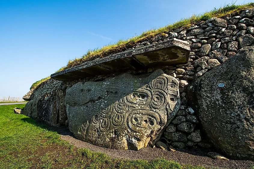 Neolithic stone carvings at Newgrange
