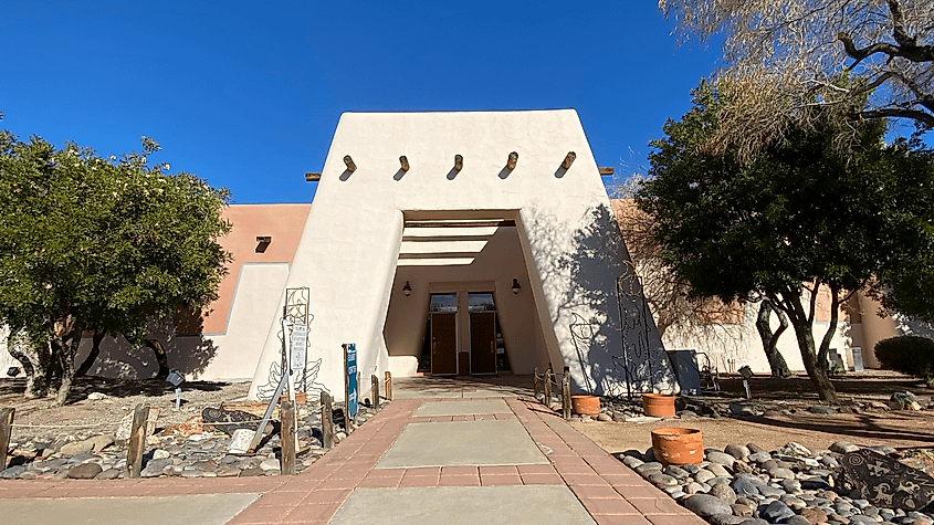 The exterior entrance to the Clark County Museum in Henderson, Nevada.