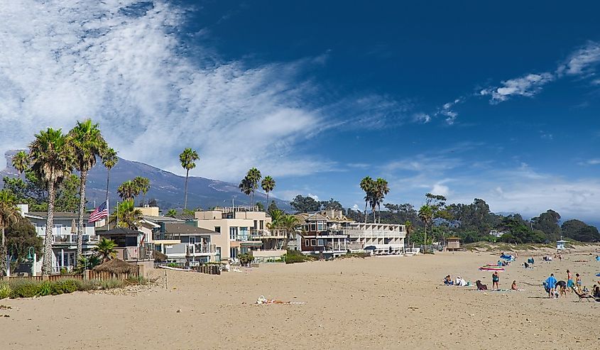 Beach in Carpinteria, California.