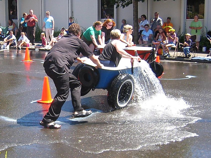 Bathtub races in Camas, Washington
