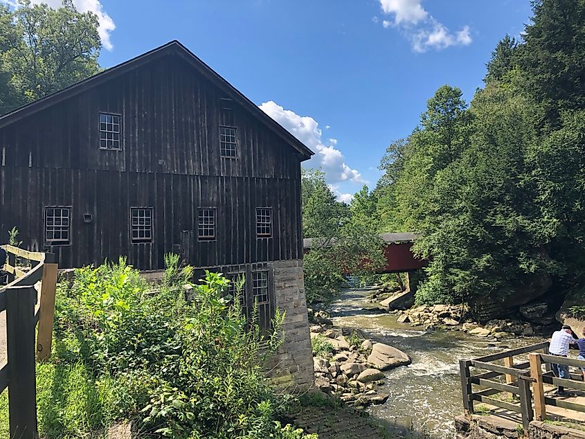 The old mill at McConnell Mill State Park. 
