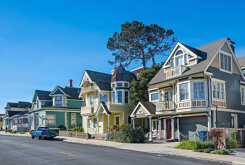 Street in Pacific Grove, Monterey, California