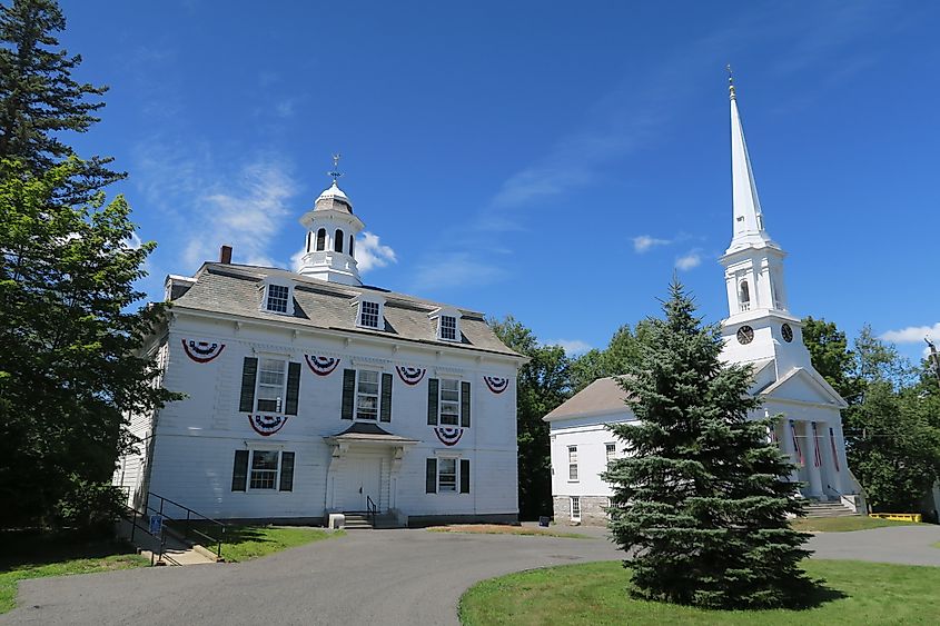 Town Hall and First Congregational Church, Royalston Massachusetts