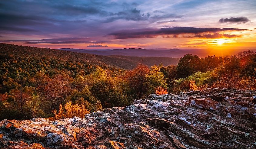 Autumn Dawn at Shenandoah National Park