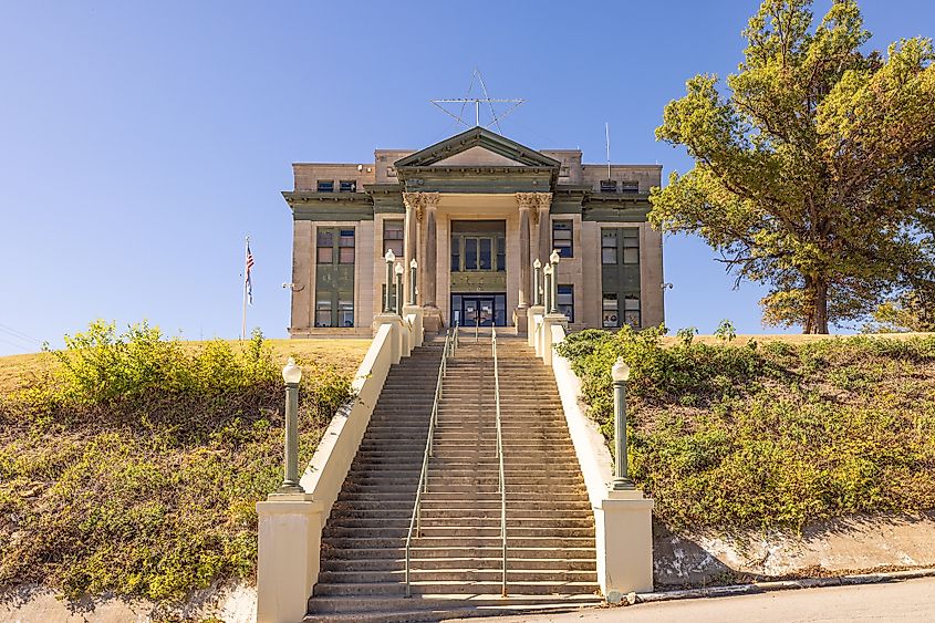 The Osage County Courthouse in Pawhuska, Oklahoma.