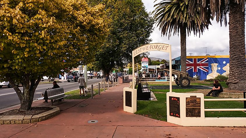 Main Street at St Helens, Tasmania
